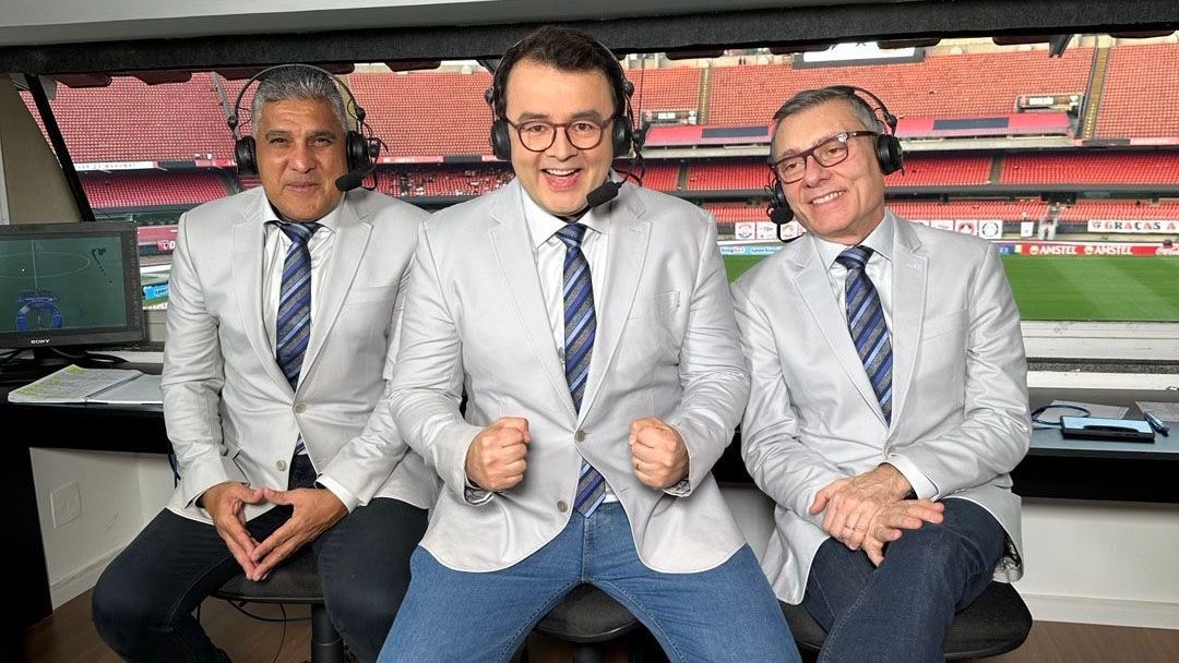 Rogério Vaughan, Paulo Silas e Paulo Calçade ESPN Brasil