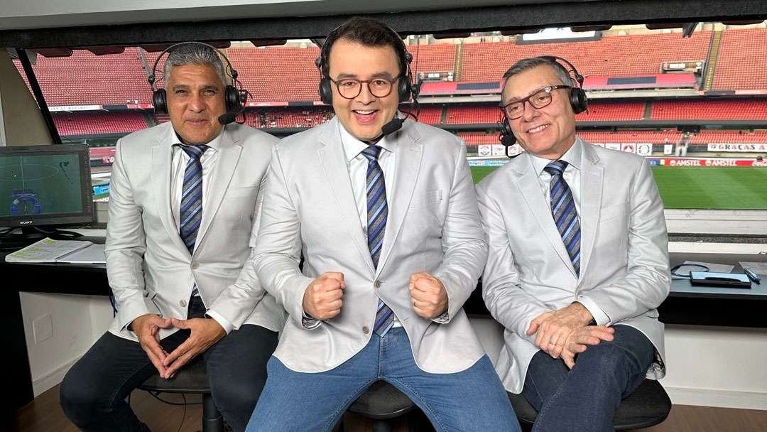 Rogério Vaughan, Paulo Silas e Paulo Calçade ESPN Brasil