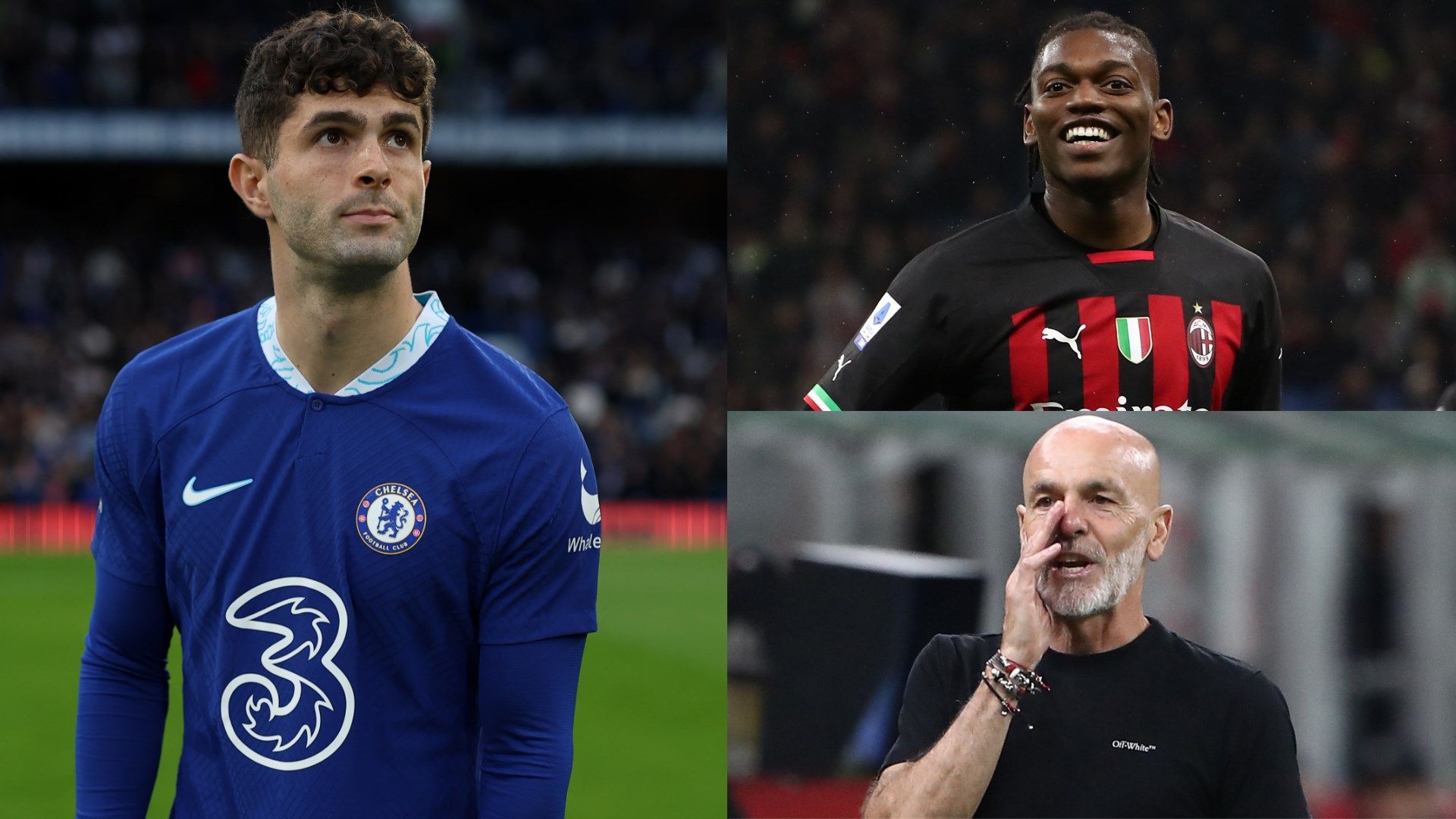 Pulisic Leao Pioli GFX