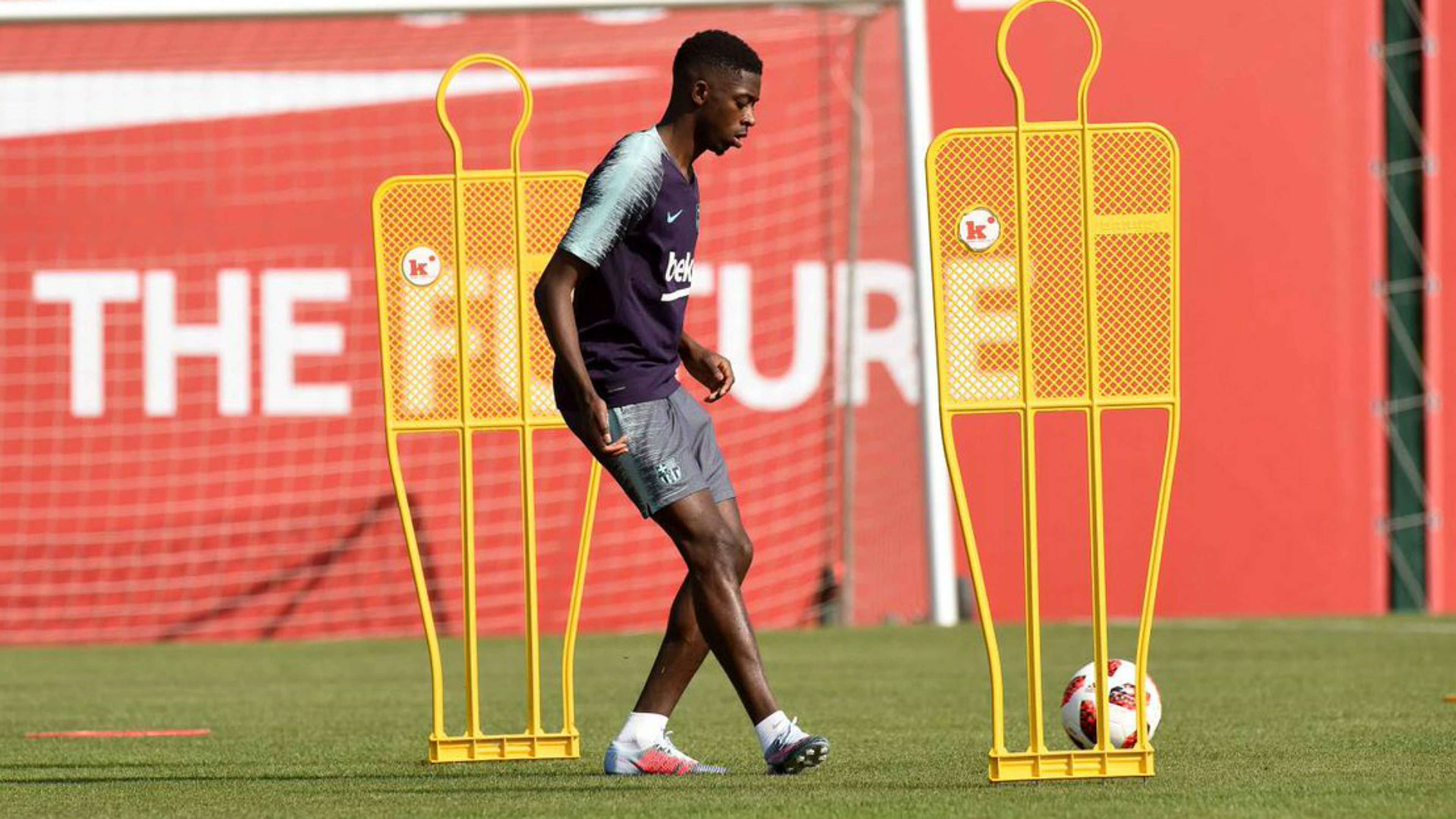 Ousmane Dembele Barcelona training