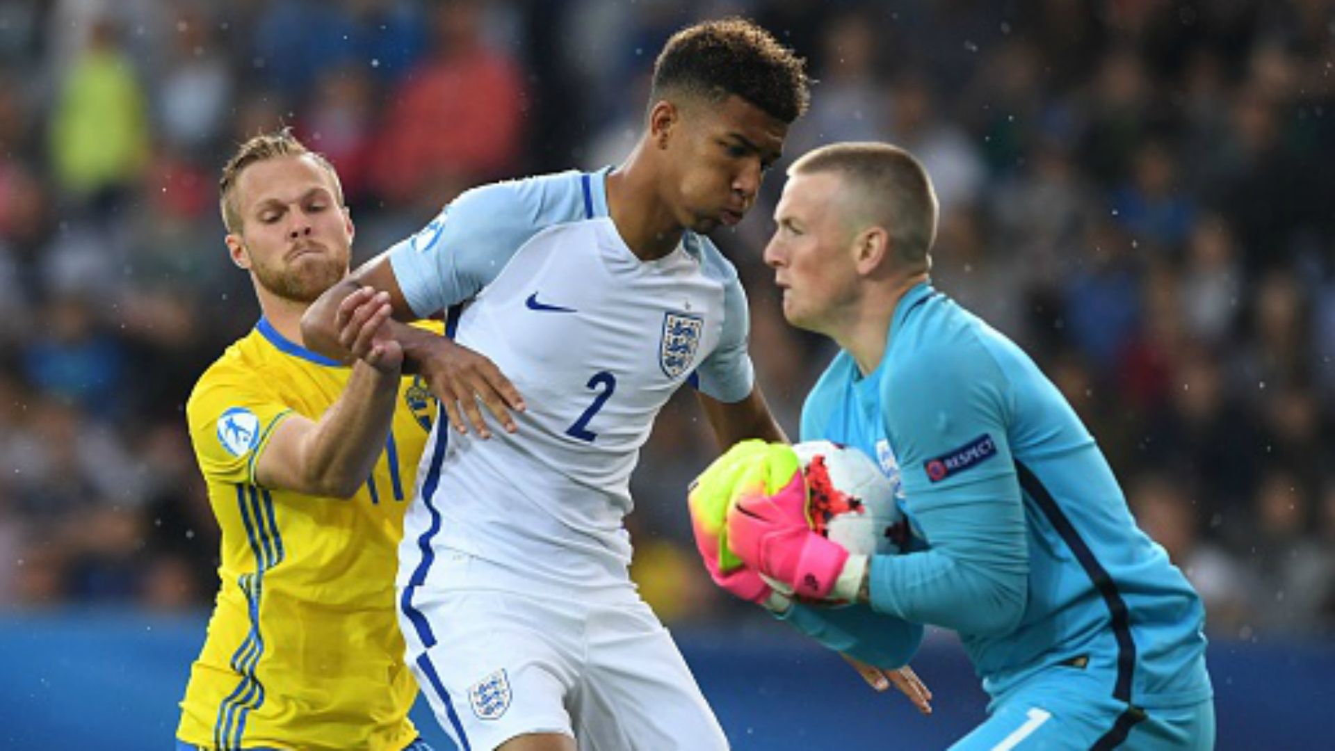 Gustav Engvall Mason Holgate Jordan Picford Sweden England Under 21