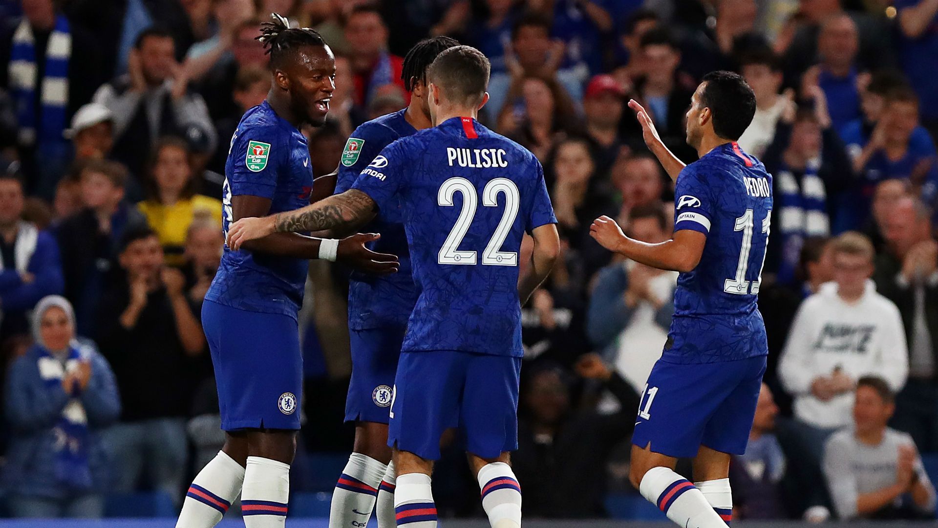 Chelsea v Grimsby Town Goal Celebration 09252019