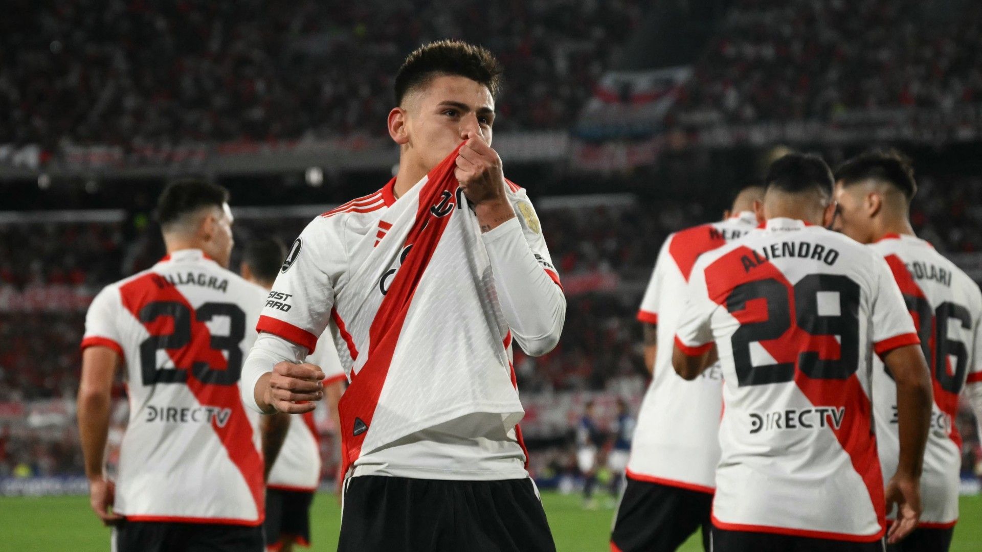 Claudio Echeverri River Nacional Copa Libertadores 11042024