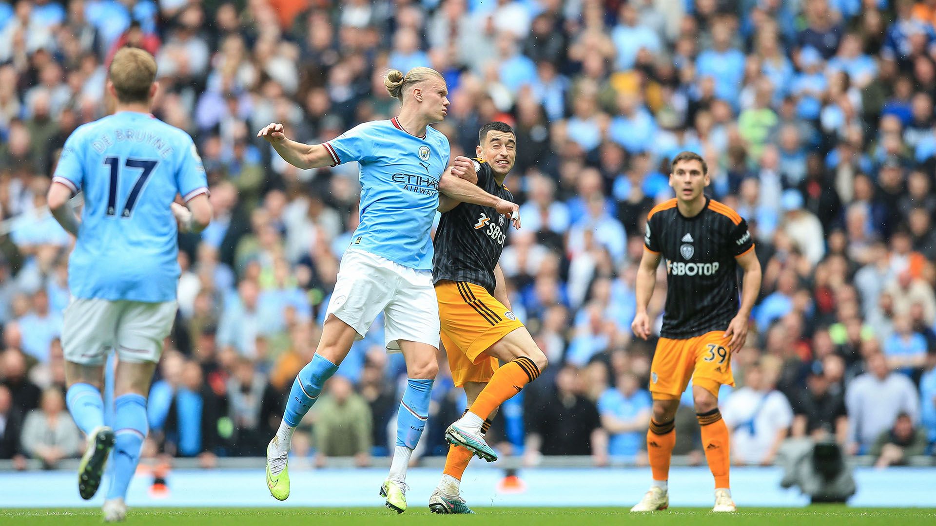 Erling Haaland Manchester City Leeds 2022-23