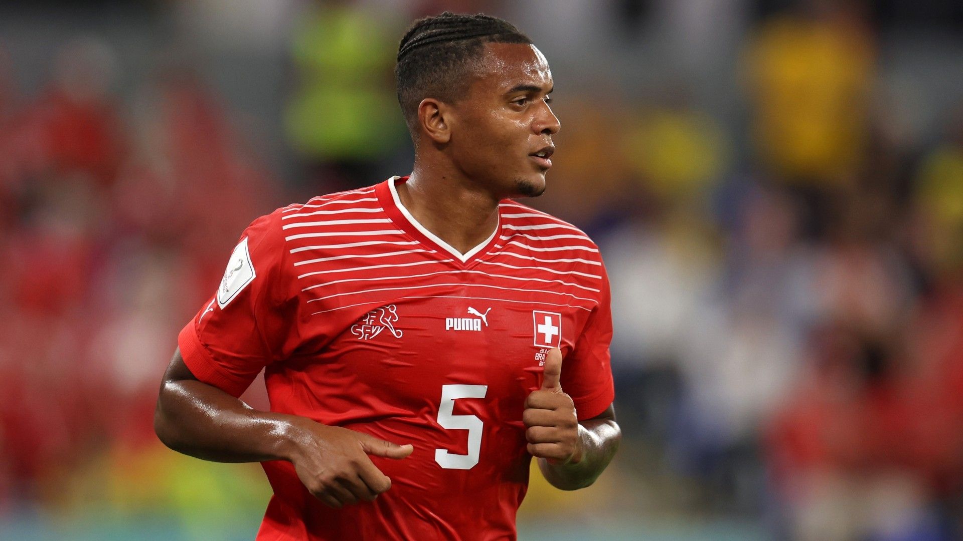 Manuel Akanji of Switzerland