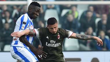 Gianluca Lapadula Mamadou Coulibaly Pescara Milan Serie A 03022017