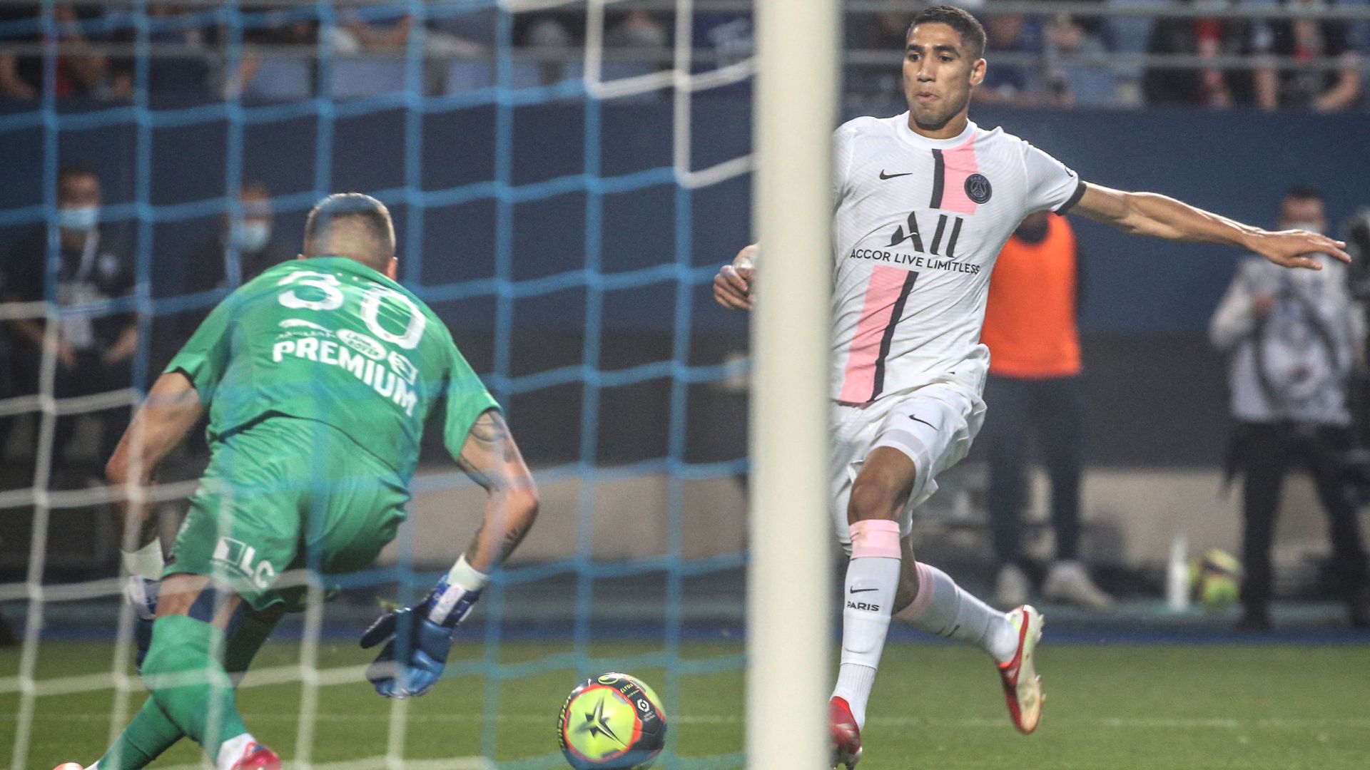 Troyes-PSG Achraf Hakimi but