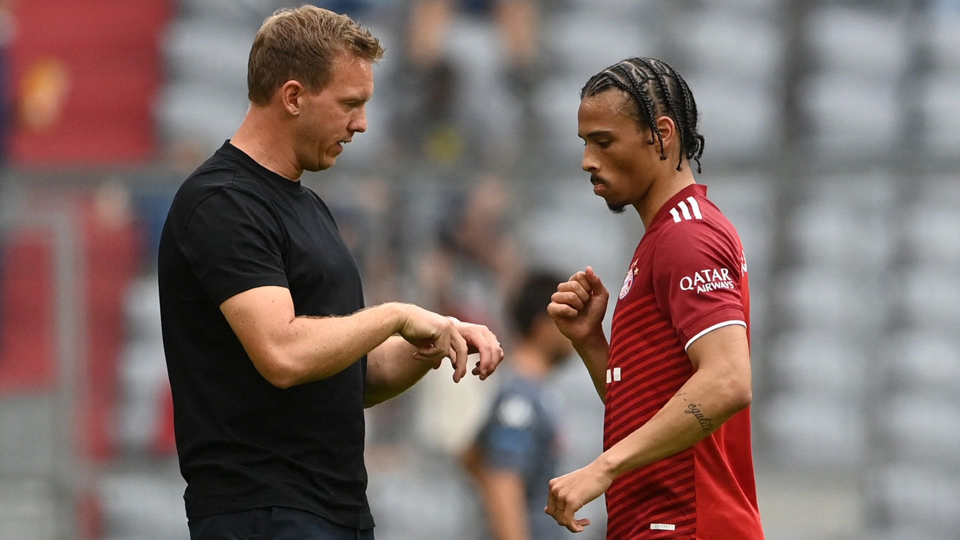 JULIAN NAGELSMANN LEROY SANE BAYERN MÜNCHEN