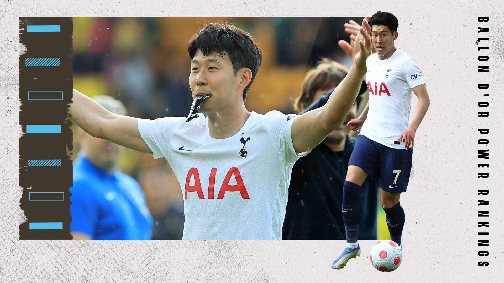 Son Heung-min Ballon d'Or Rankings GFX