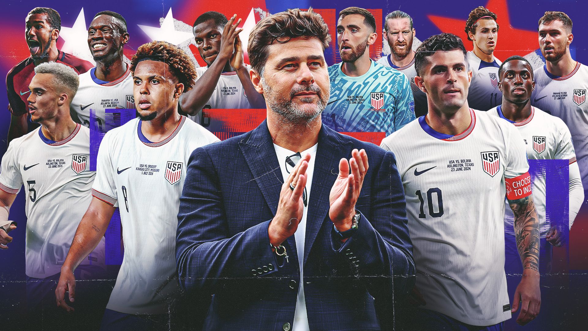 Poch and USMNT squad