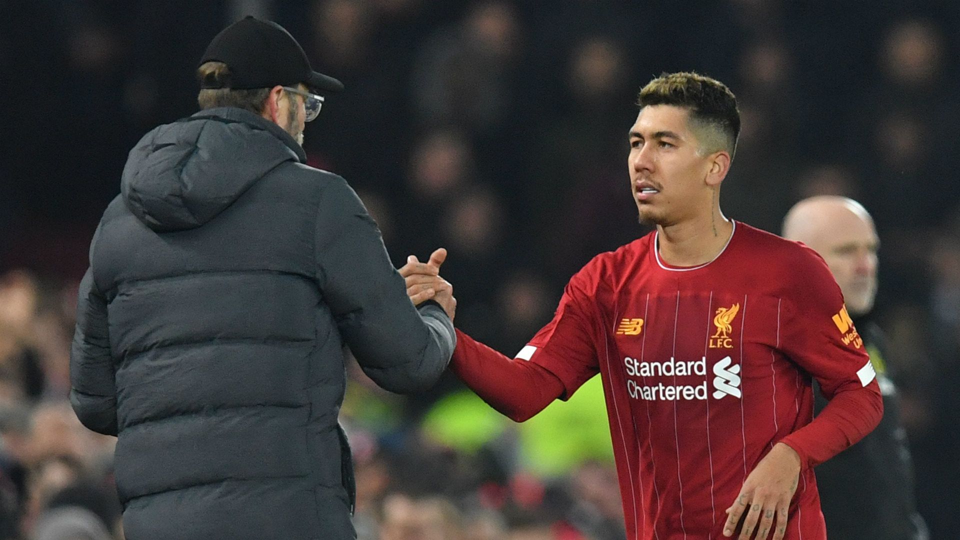 Jurgen Klopp Roberto Firmino Liverpool 2019-20