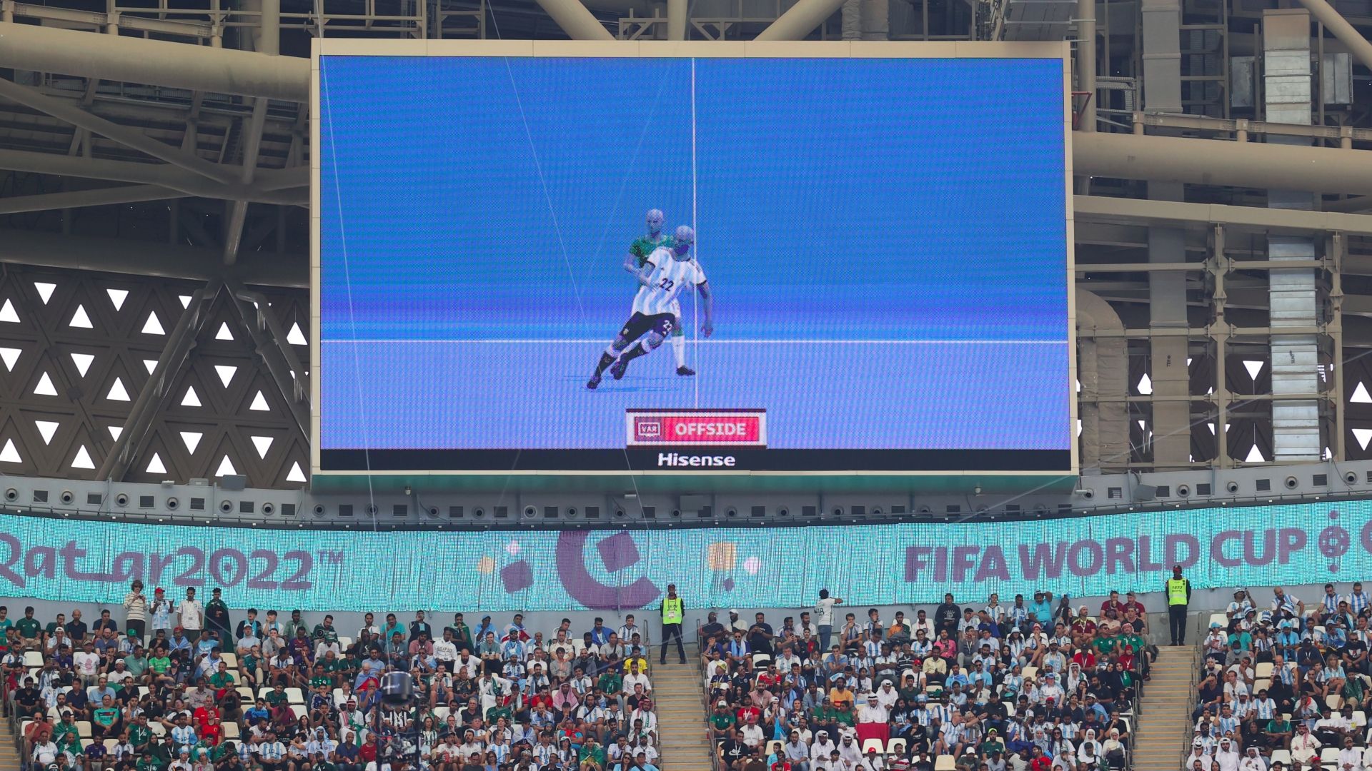 Lautaro Martínez fuera de juego