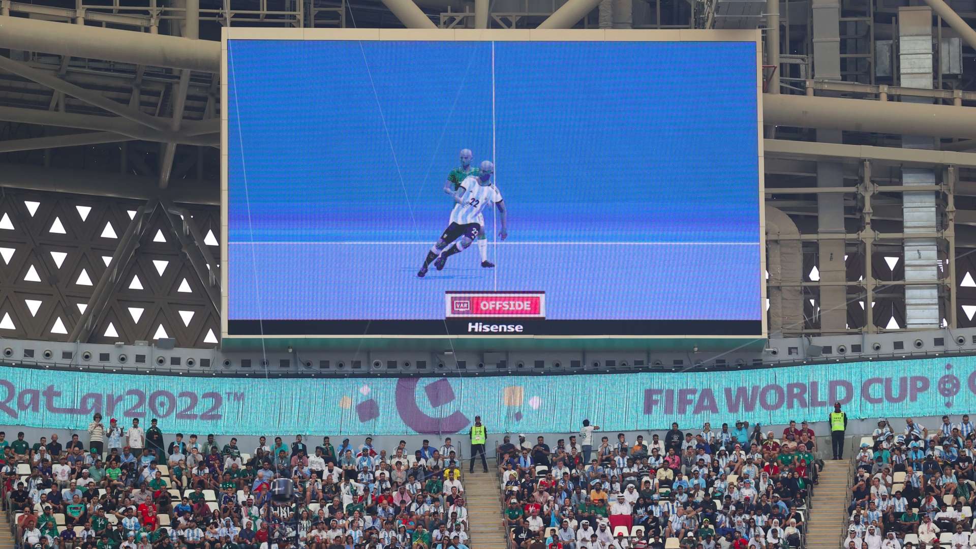 Lautaro Martínez fuera de juego