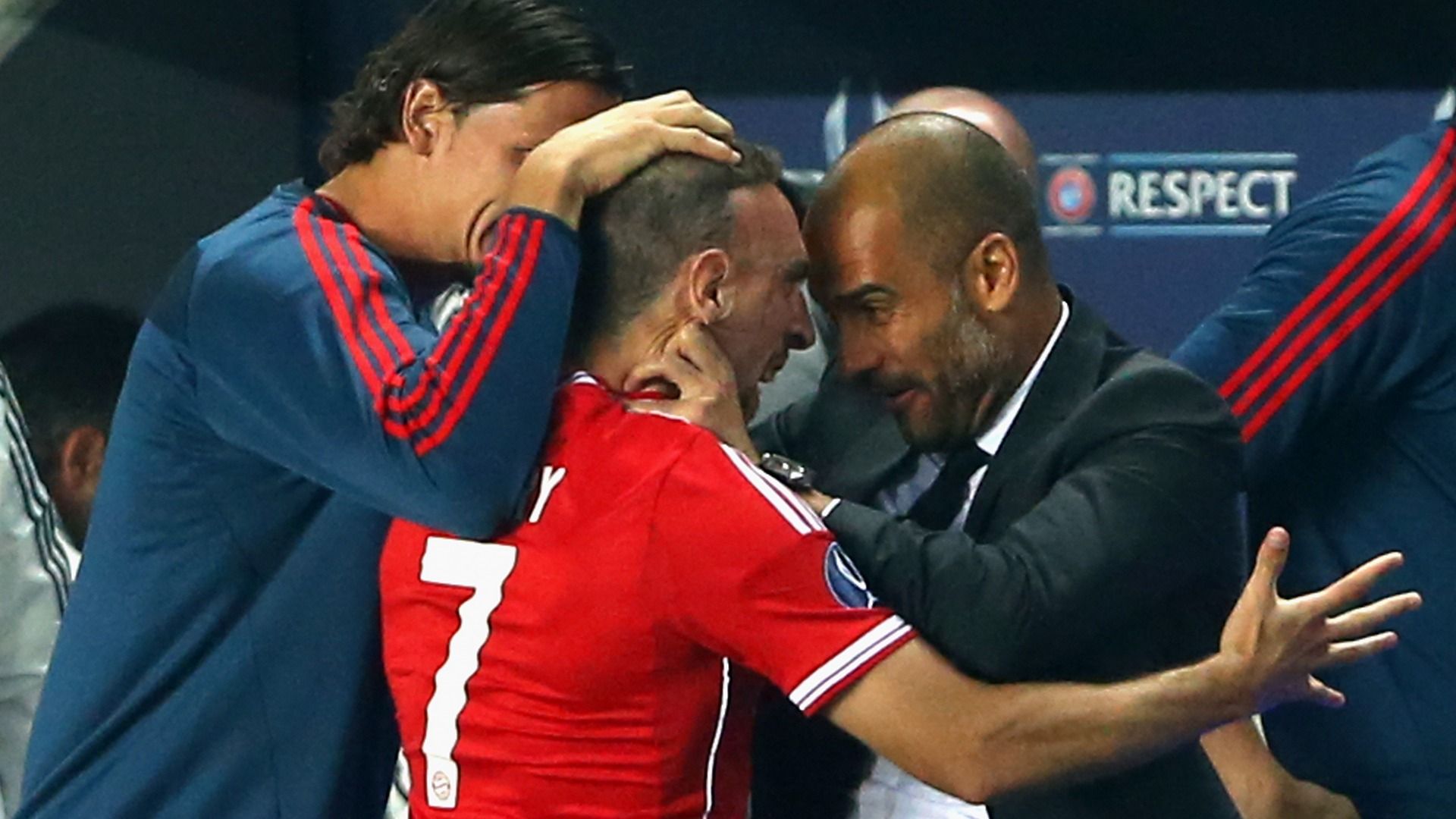 Van Buyten Ribery Guardiola Bayern Munich Chelsea