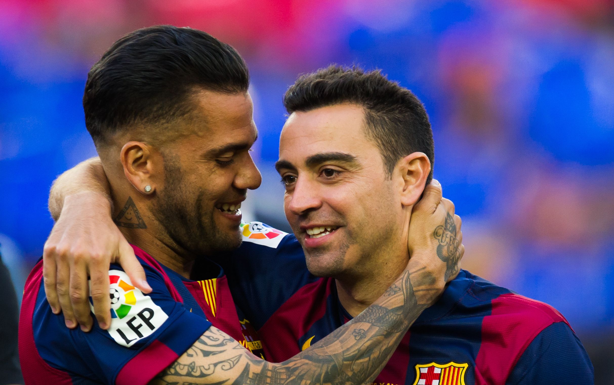 Dani Alves & Xavi Hernandez Barcelona