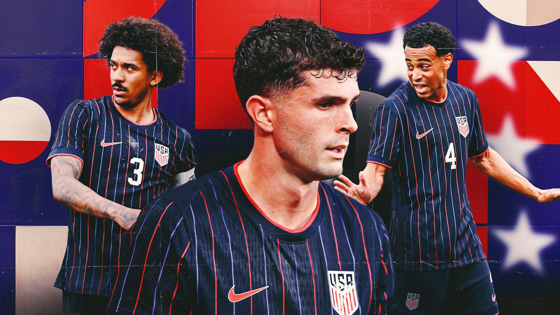 Christian Pulisic, Chris Richards, Tyler Adams