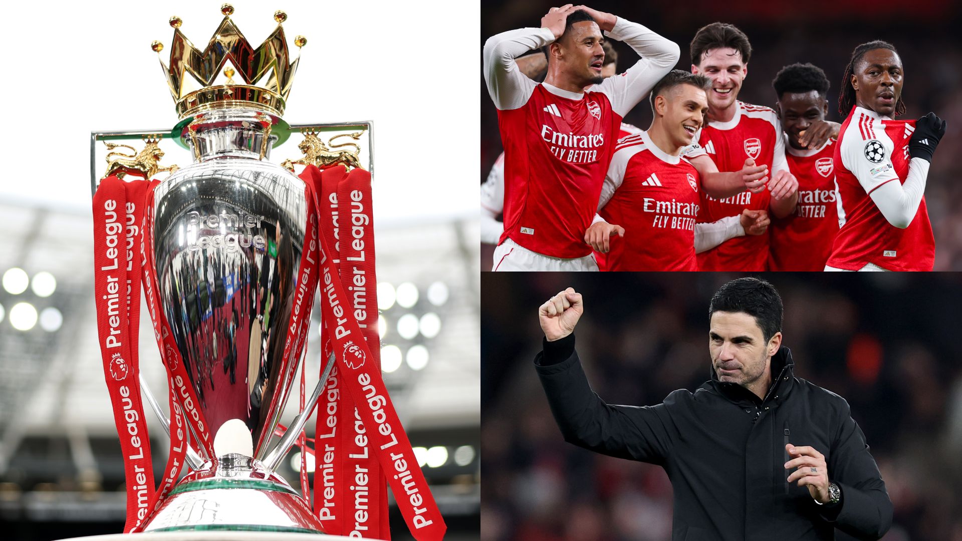 Arsenal Premier League trophy 2025-26
