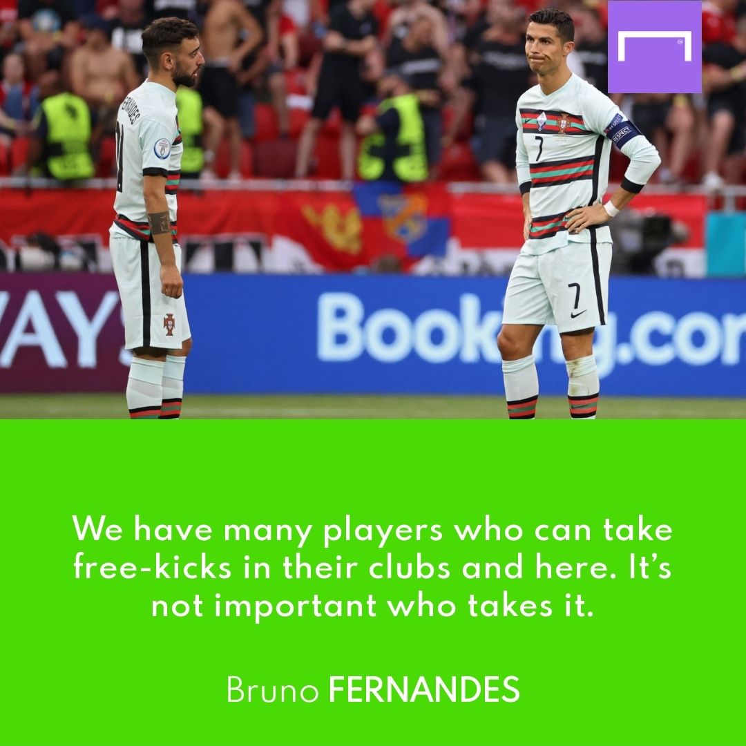 Bruno Fernades Cristiano Ronaldo Portugal quote GFX