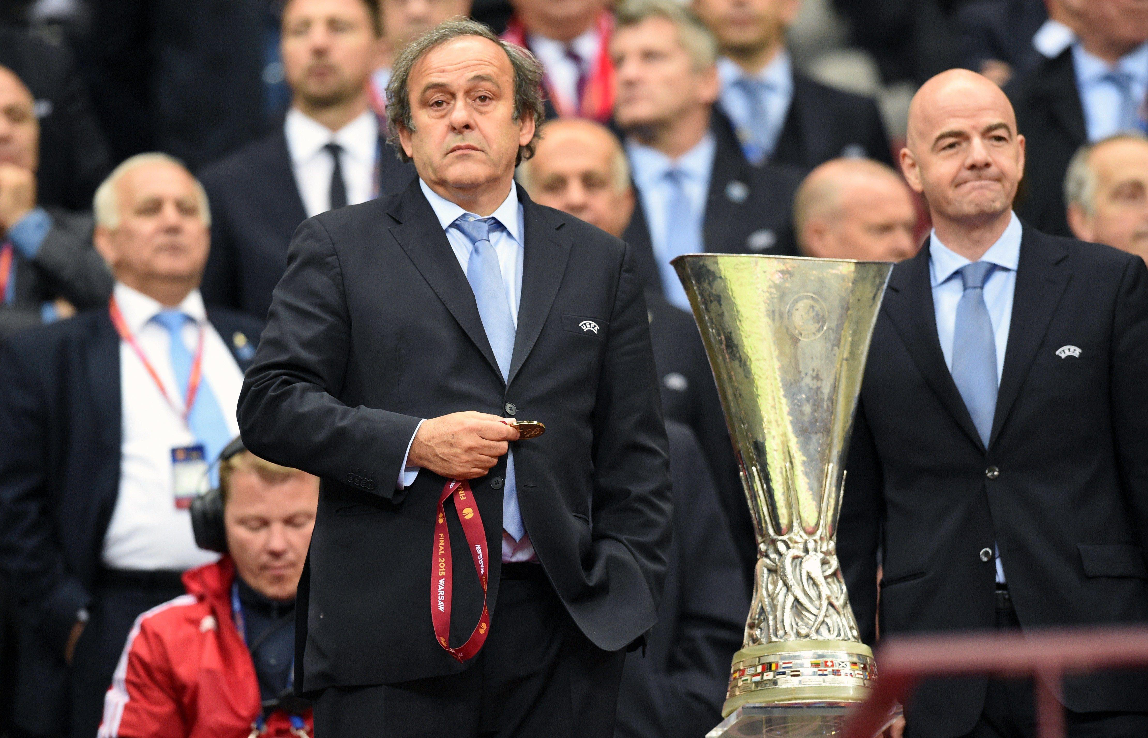 Platini y el Trofeo de la Europa League