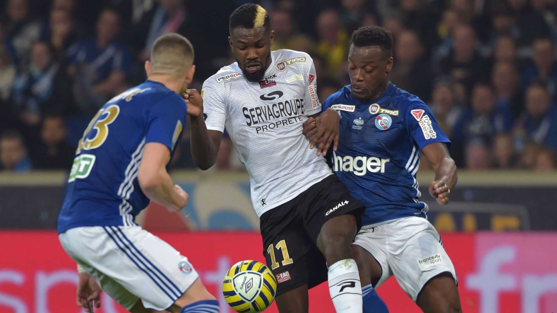 Marcus Thuram Lamine Kone Strasbourg Guingamp Coupe de la Ligue 30032019