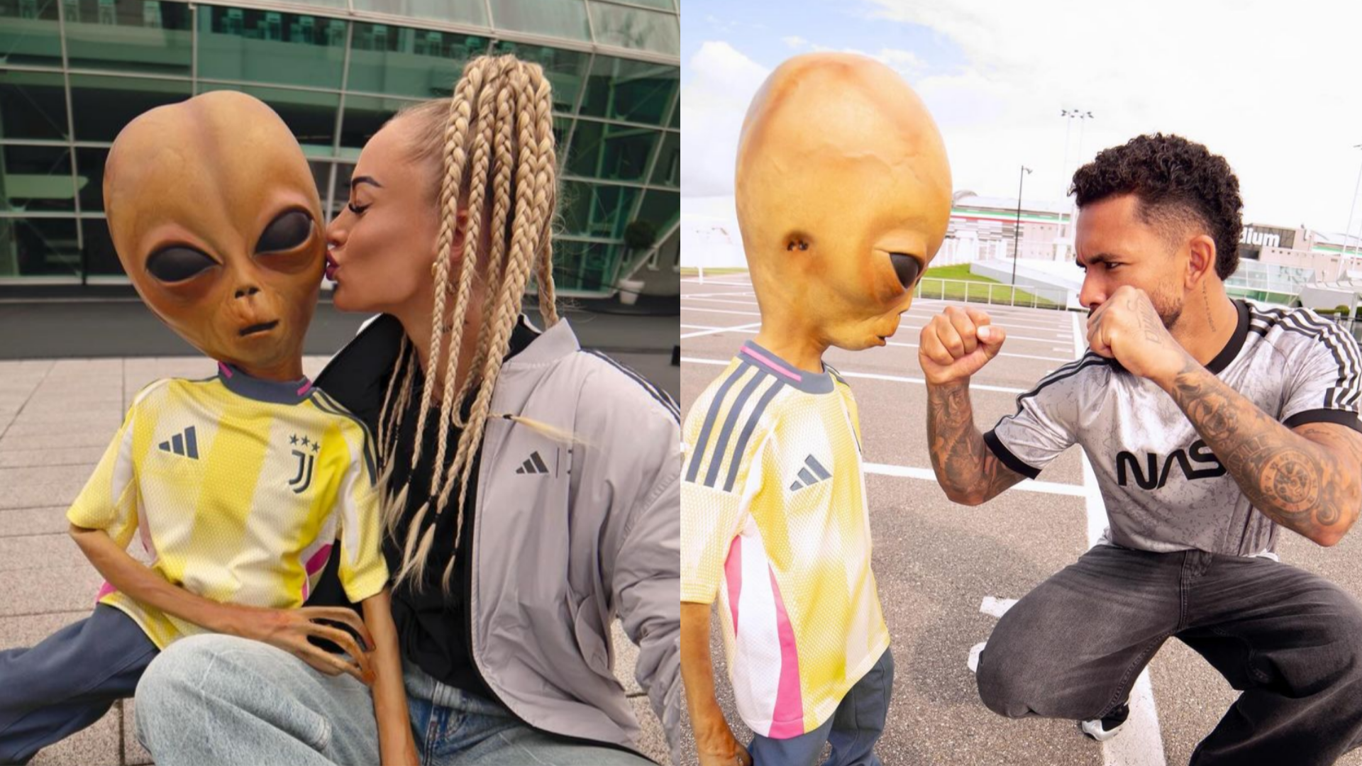 Juventus Stars Alisha Lehmann and Douglas Luiz Share Otherworldly Encounter with Viral Sensation Lil Mayo