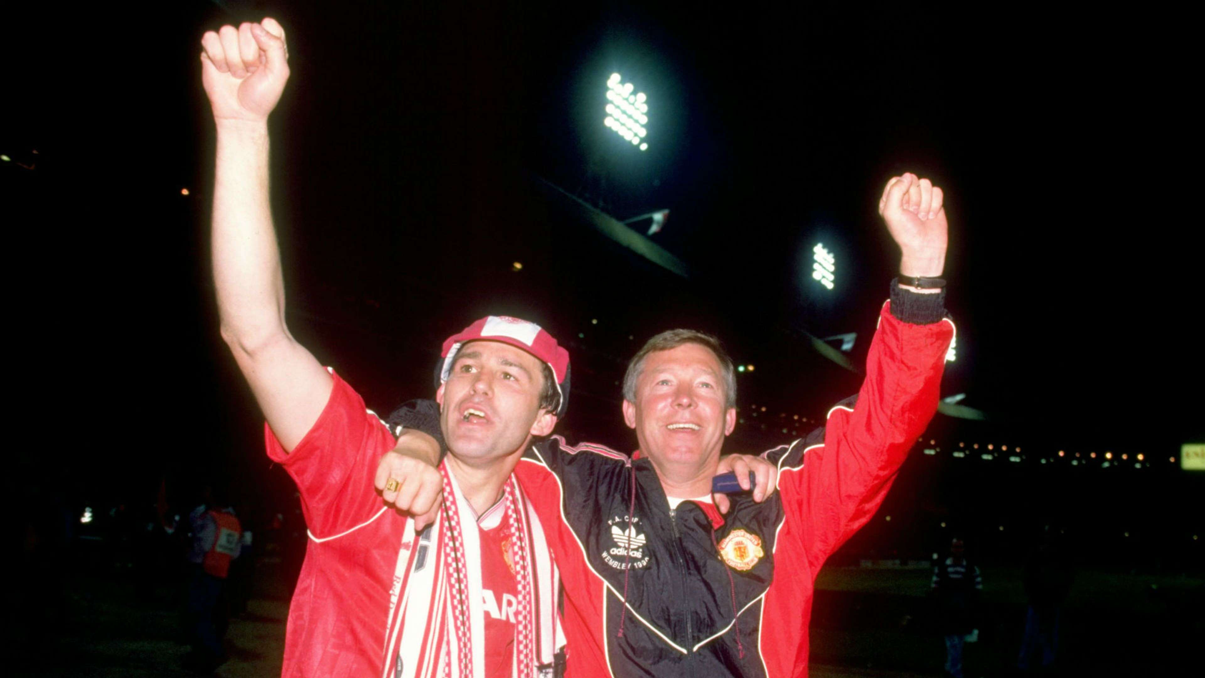 Bryan Robson, Sir Alex Ferguson Manchester United 1990 FA Cup final