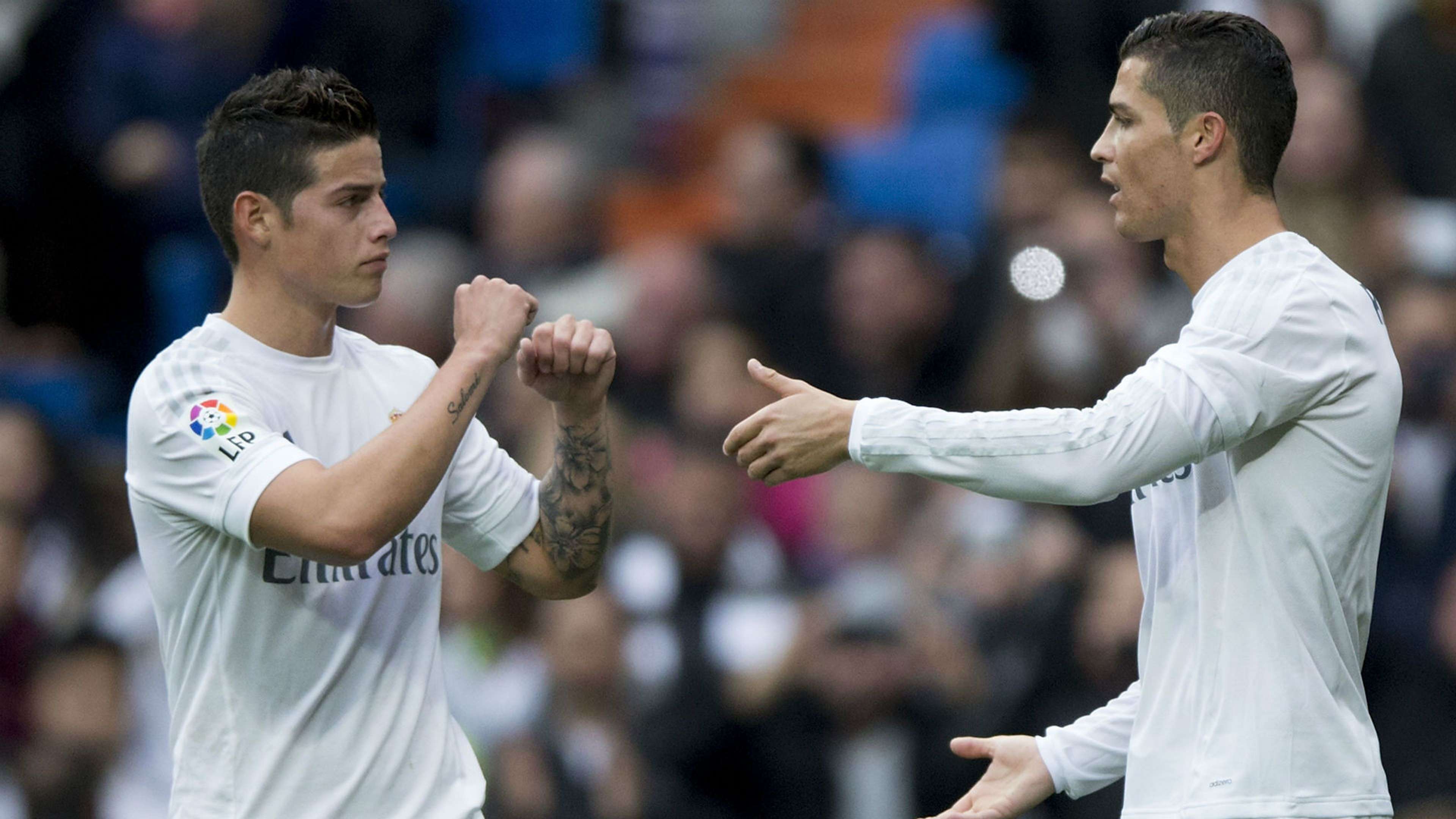 James Rodríguez y Cristiano Ronaldo - Real Madrid vs Real Sociedad