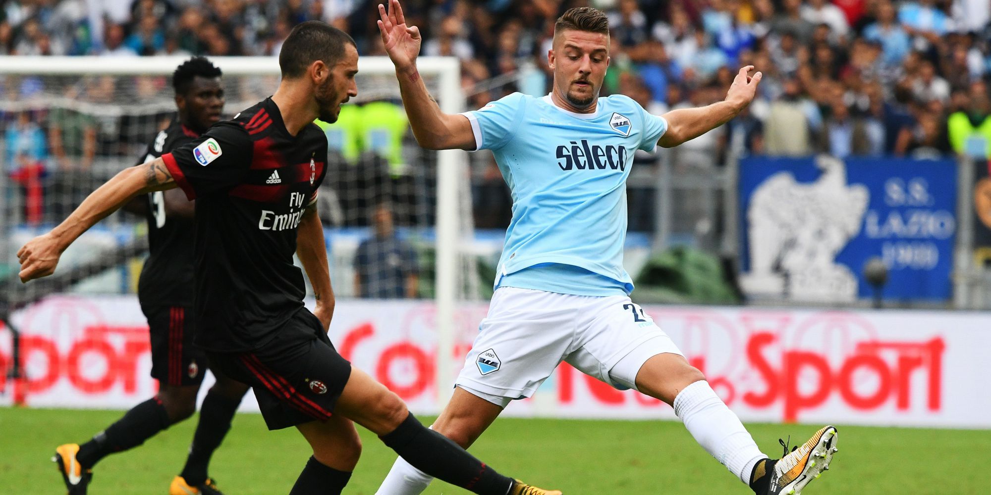 Leonardo Bonucci Sergej Milinkovic-Savic Lazio Milan Serie A