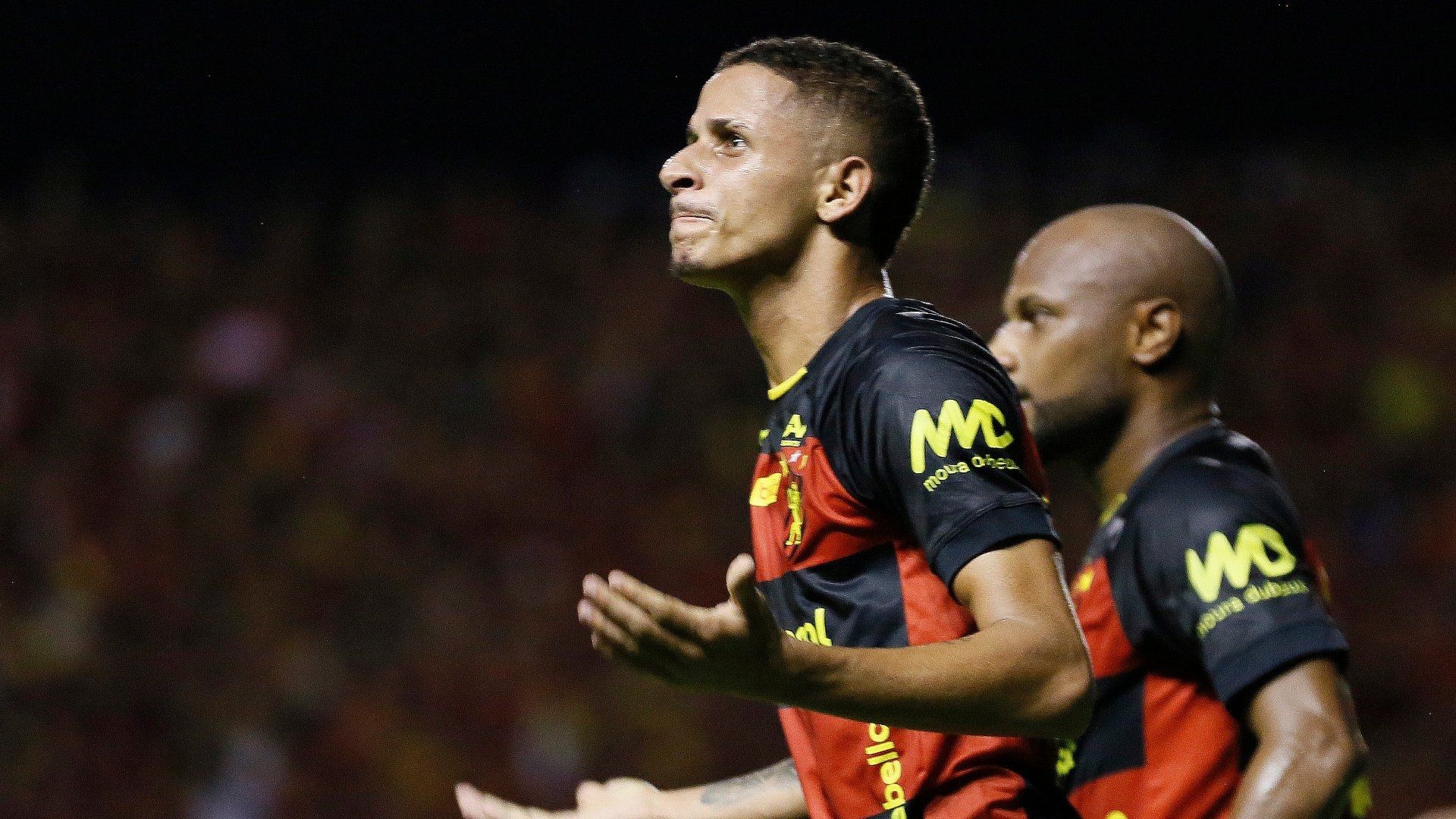 Luciano Juba do Sport Recife comemora gol contra o Ceará, na final da Copa do Nordeste, 03/05/2023