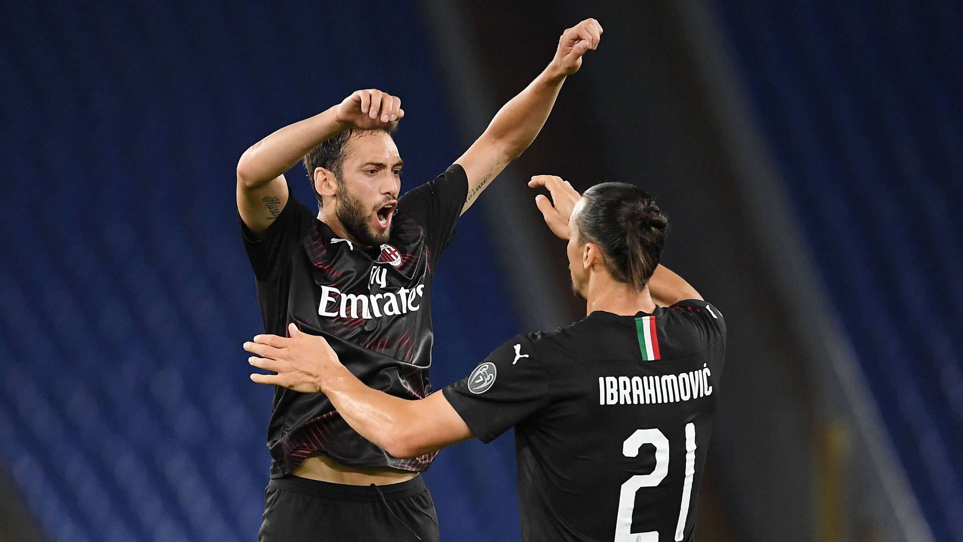ONLY GERMANY Hakan Calhanoglu Zlatan Ibrahimovic AC Mailand Milan Serie A