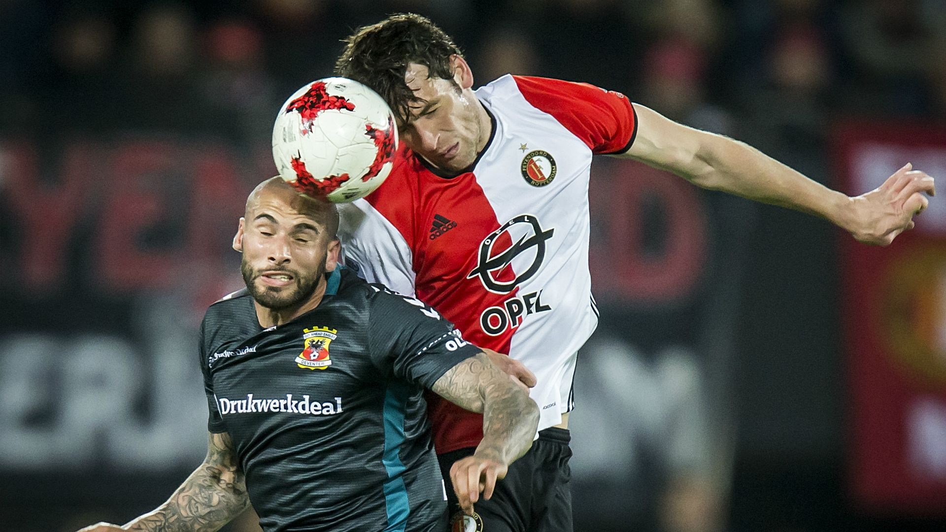 Eric Botteghin, Joey Suk, Feyenoord - Go Ahead Eagles, Eredivisie, 04052017