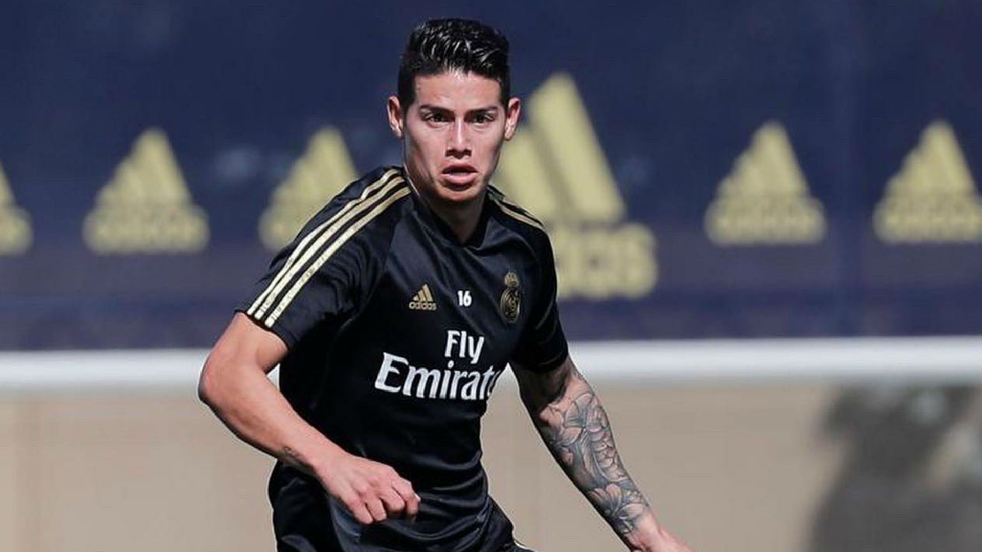 James Rodríguez entrenamiento Real Madrid 2019