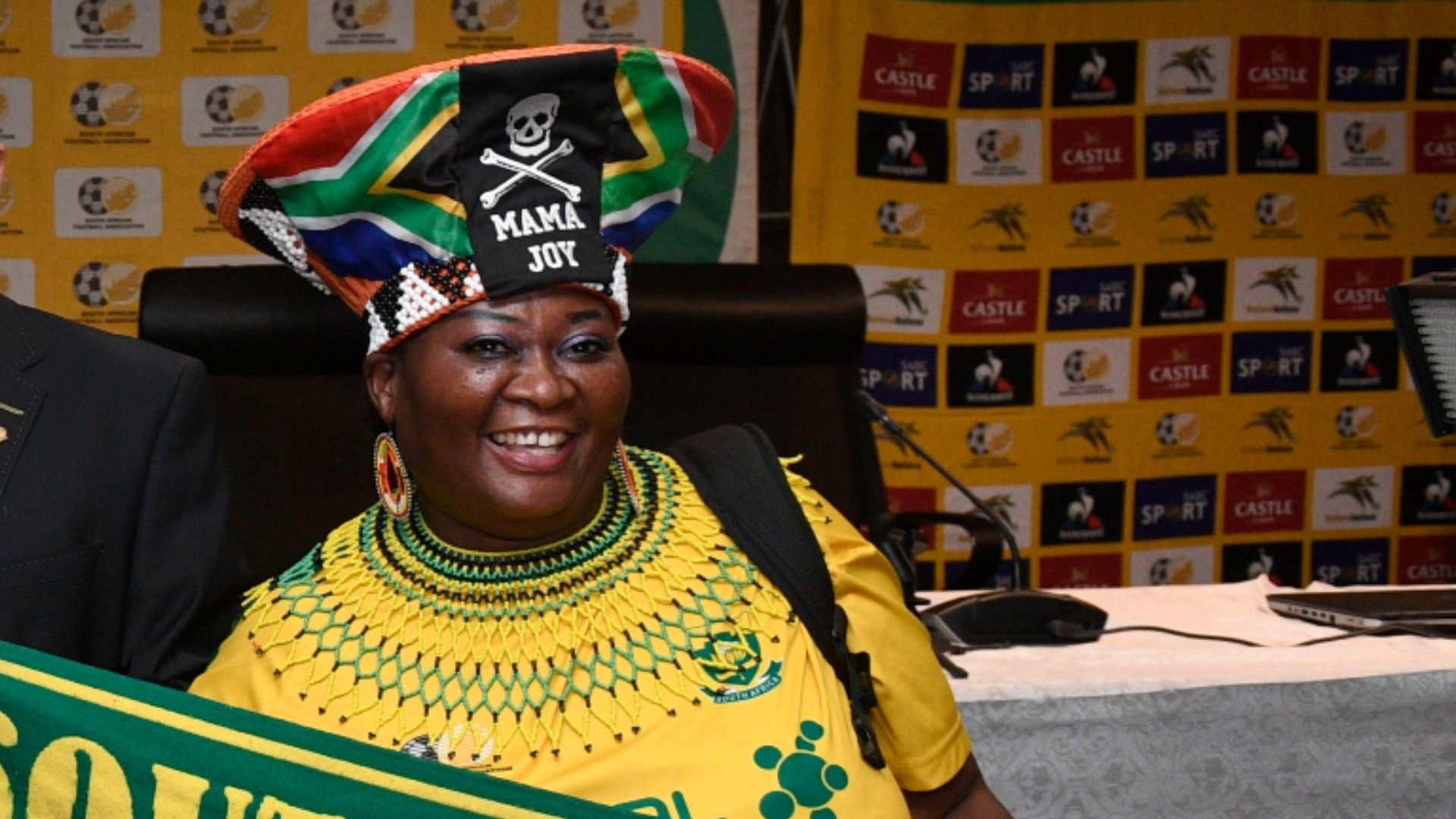Mama Joy Chauke, Bafana Bafana fan, October 2021