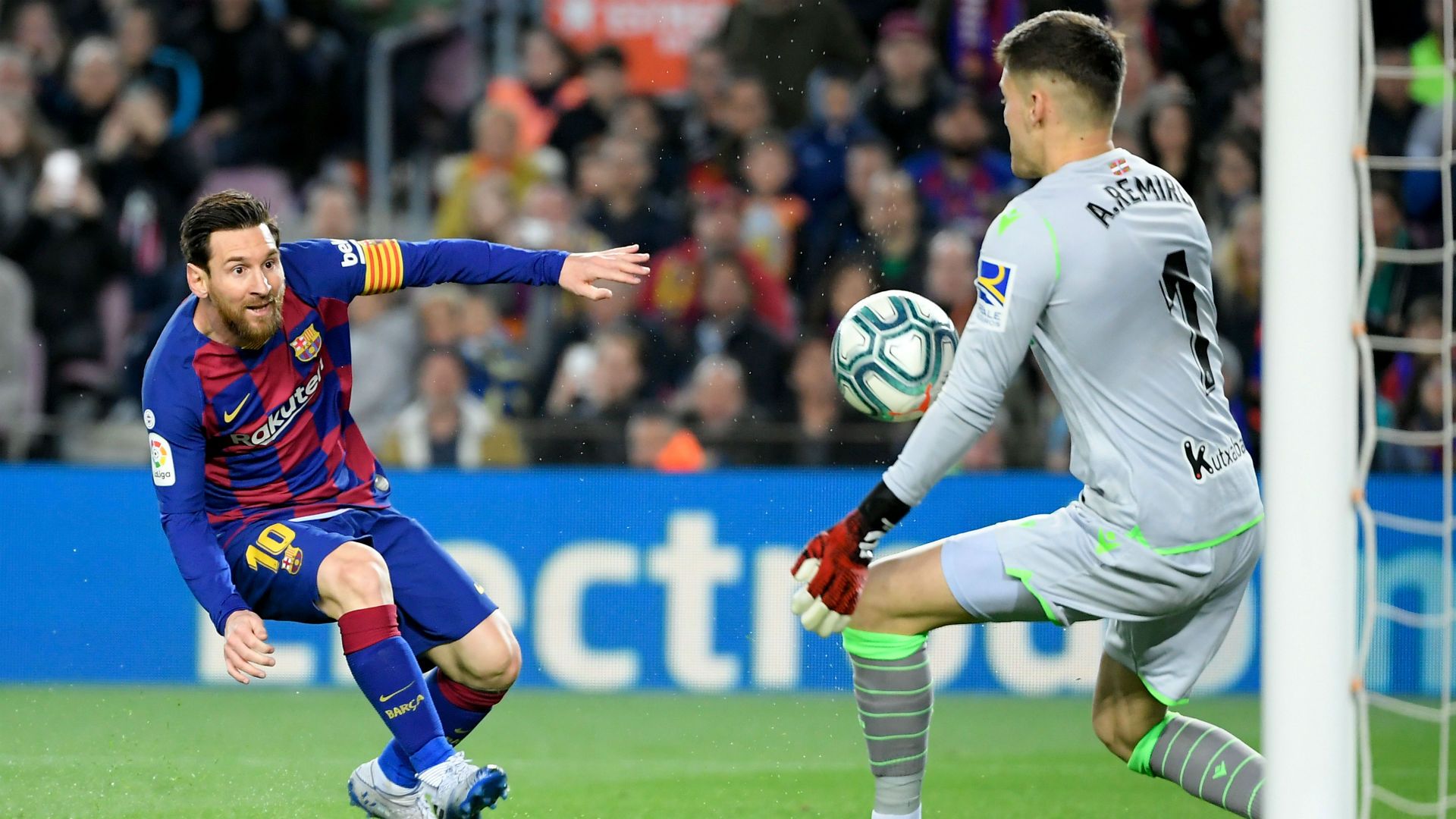 Messi Remiro Barcelona Real Sociedad LaLiga