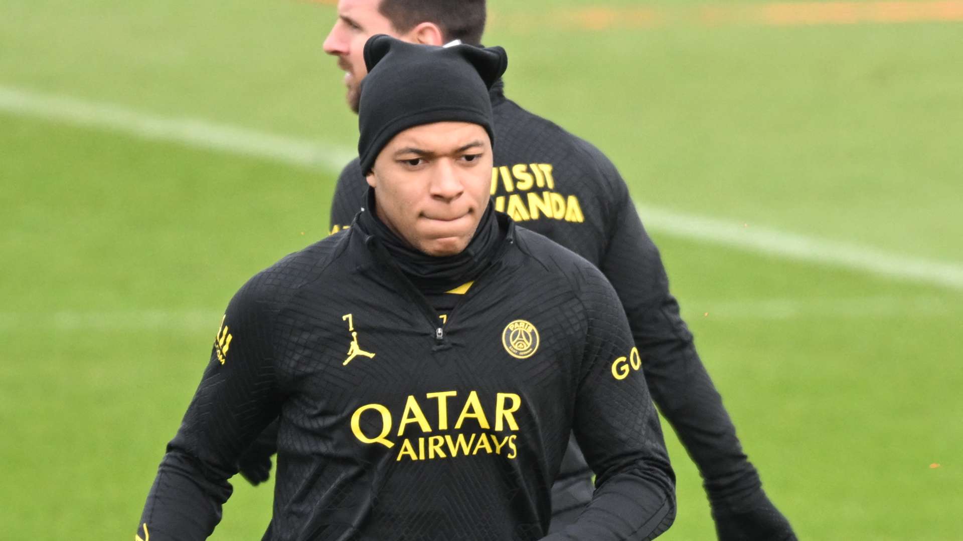 PSG Kylian Mbappé entraînement Camp des Loges