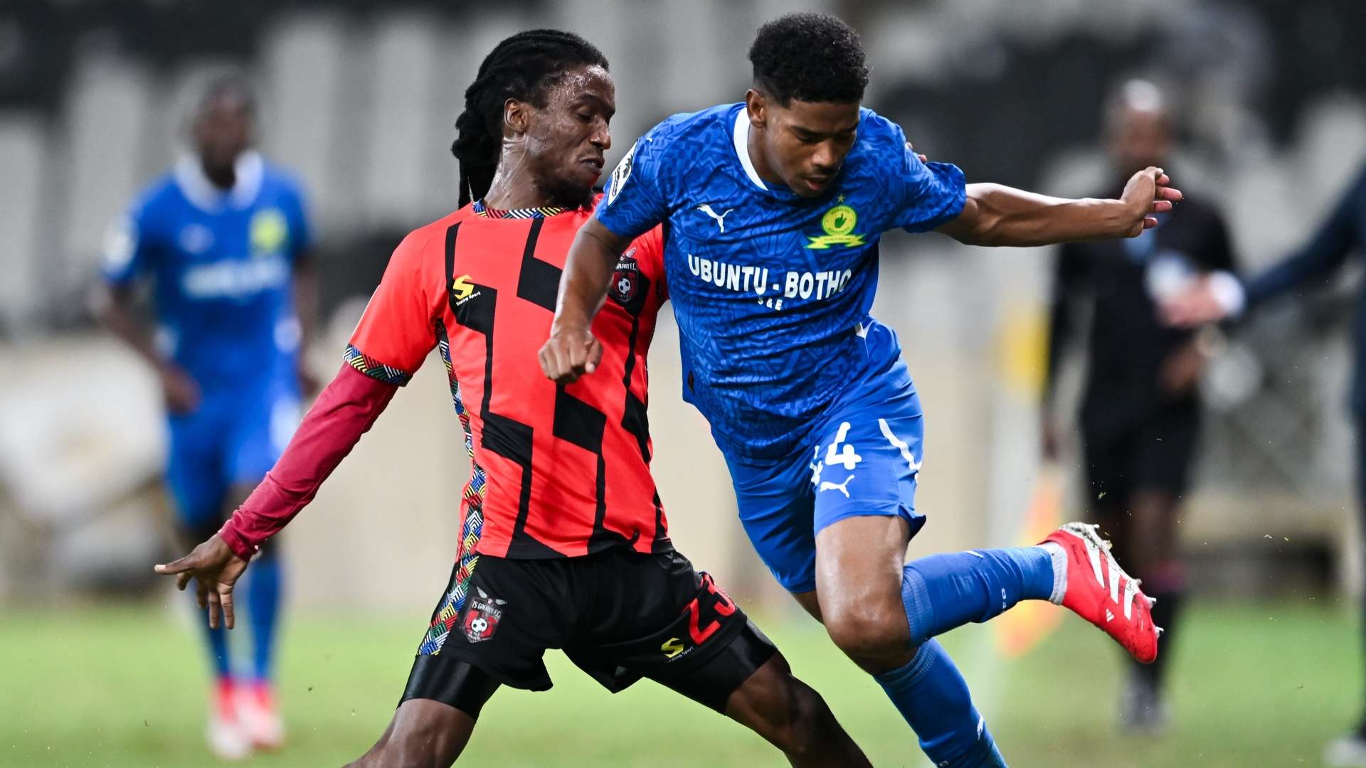 Jayden Adams and Marks Munyai, TS Galaxy vs Mamelodi Sundowns