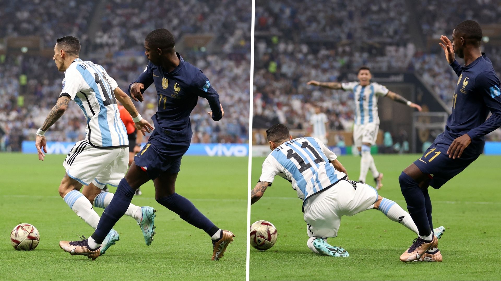 Dembele Di Maria Argentina Francia penalty