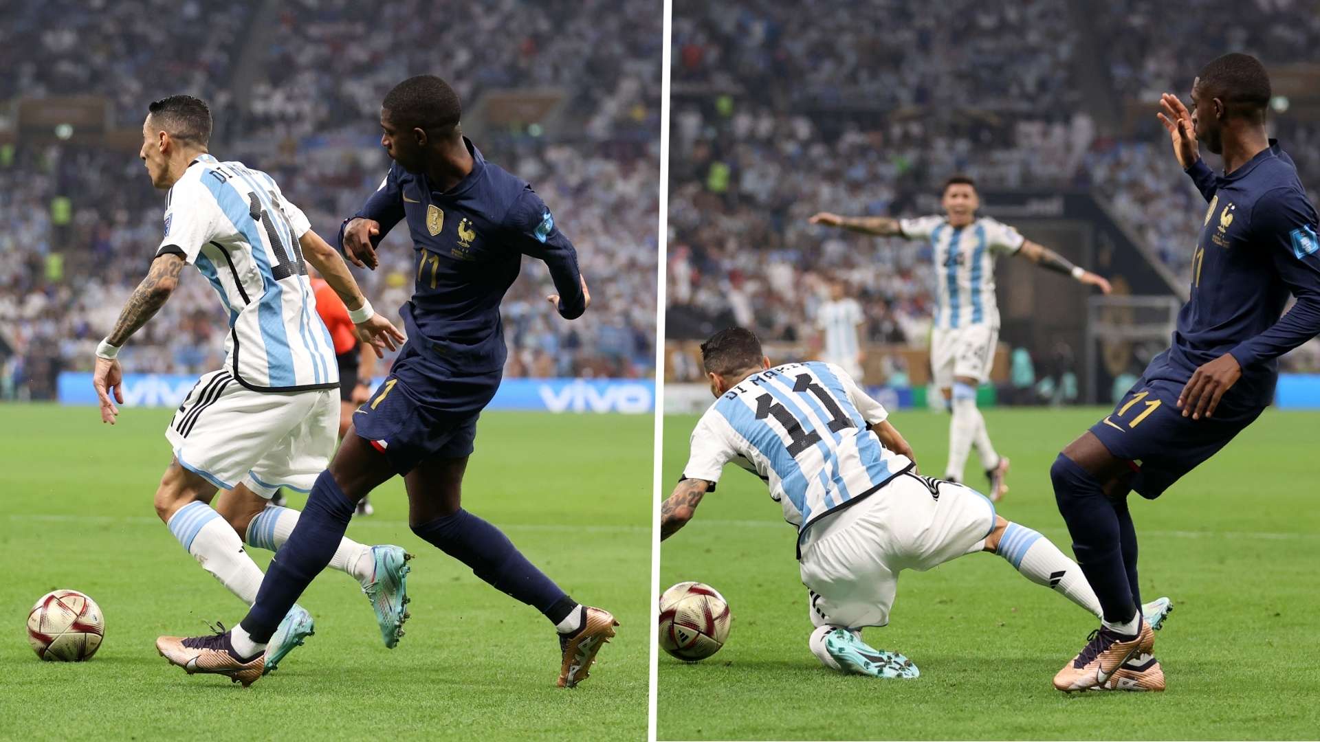 Dembele Di Maria Argentina Francia penalty