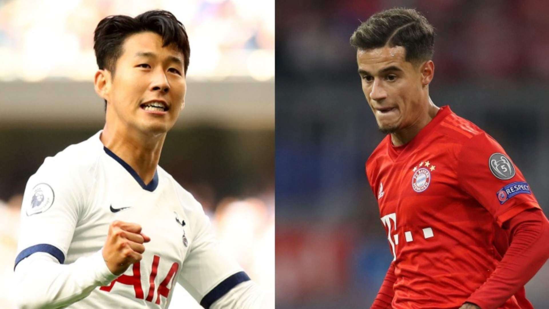Son Heung Min Tottenham Coutinho Bayern Muenchen