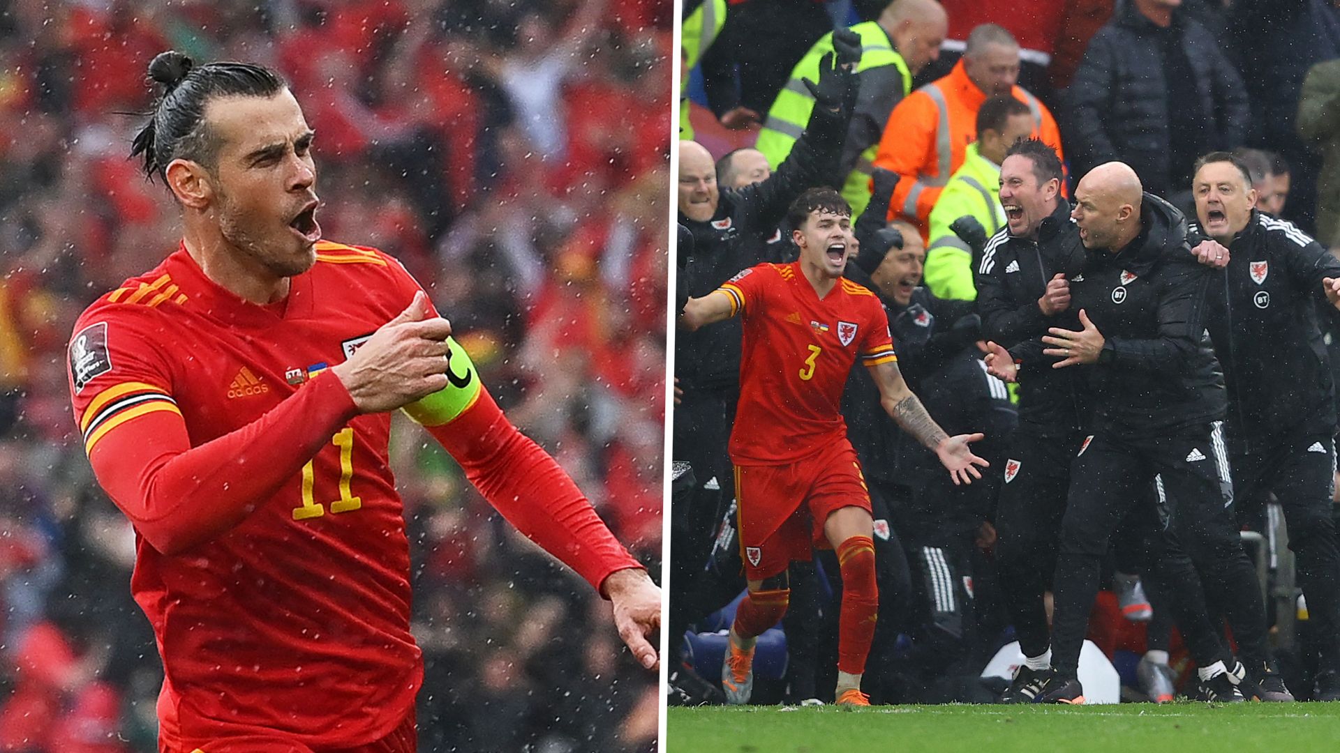 Bale Wales celebrate 2022