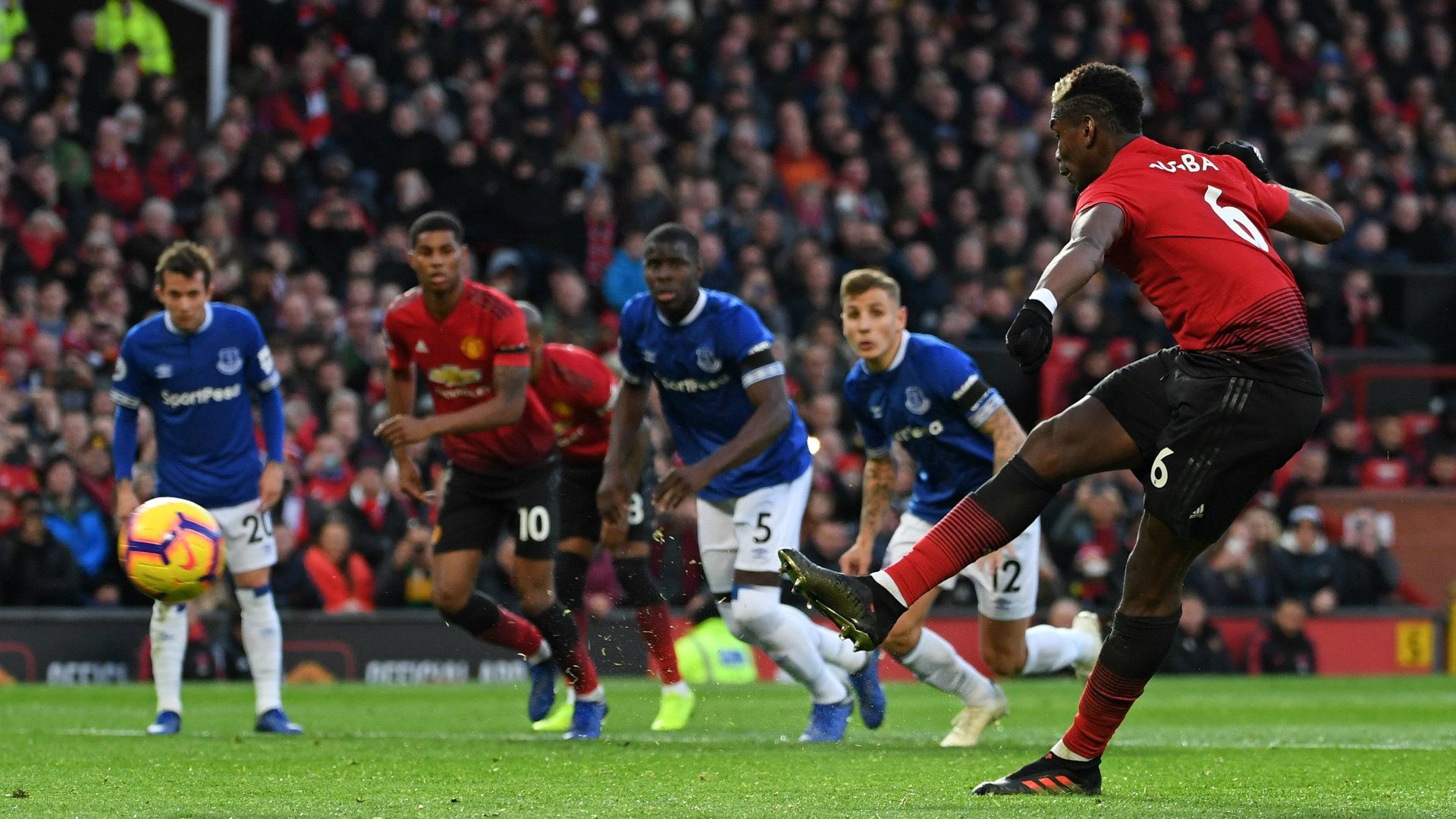Paul Pogba Man Utd Everton Premier League 2018-19