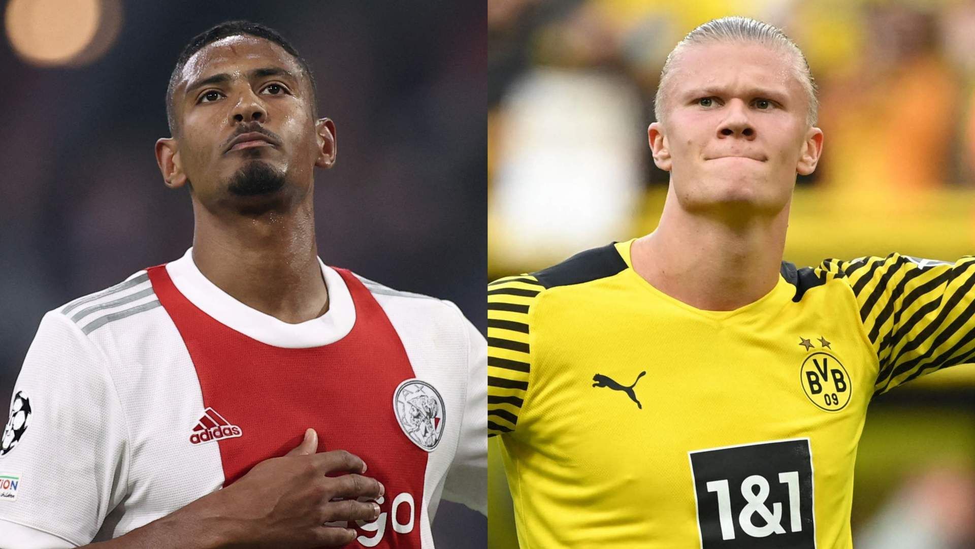 Sebastien Haller Ajax Erling Haaland Dortmund