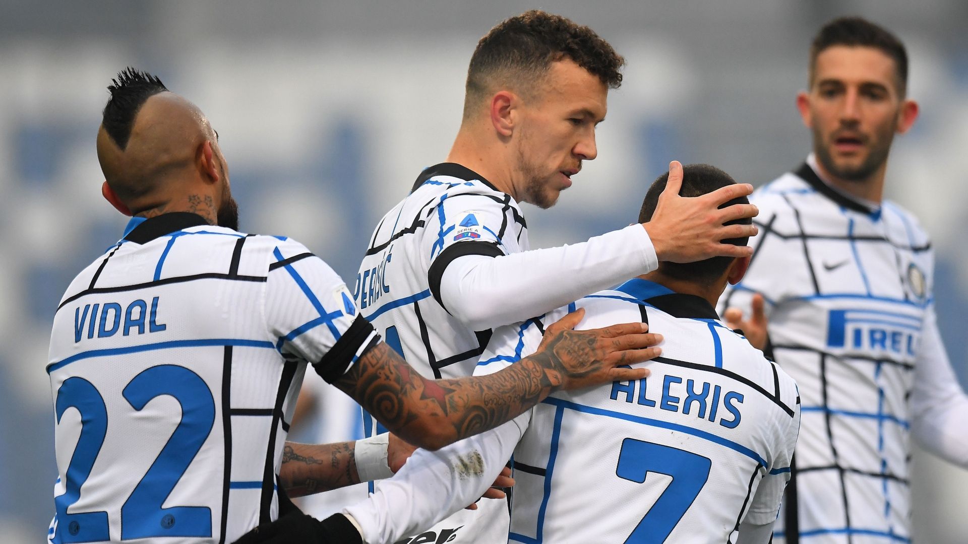 281120 Sassuolo Inter Alexis Sánchez y Arturo Vidal Perisic y Gagliardini