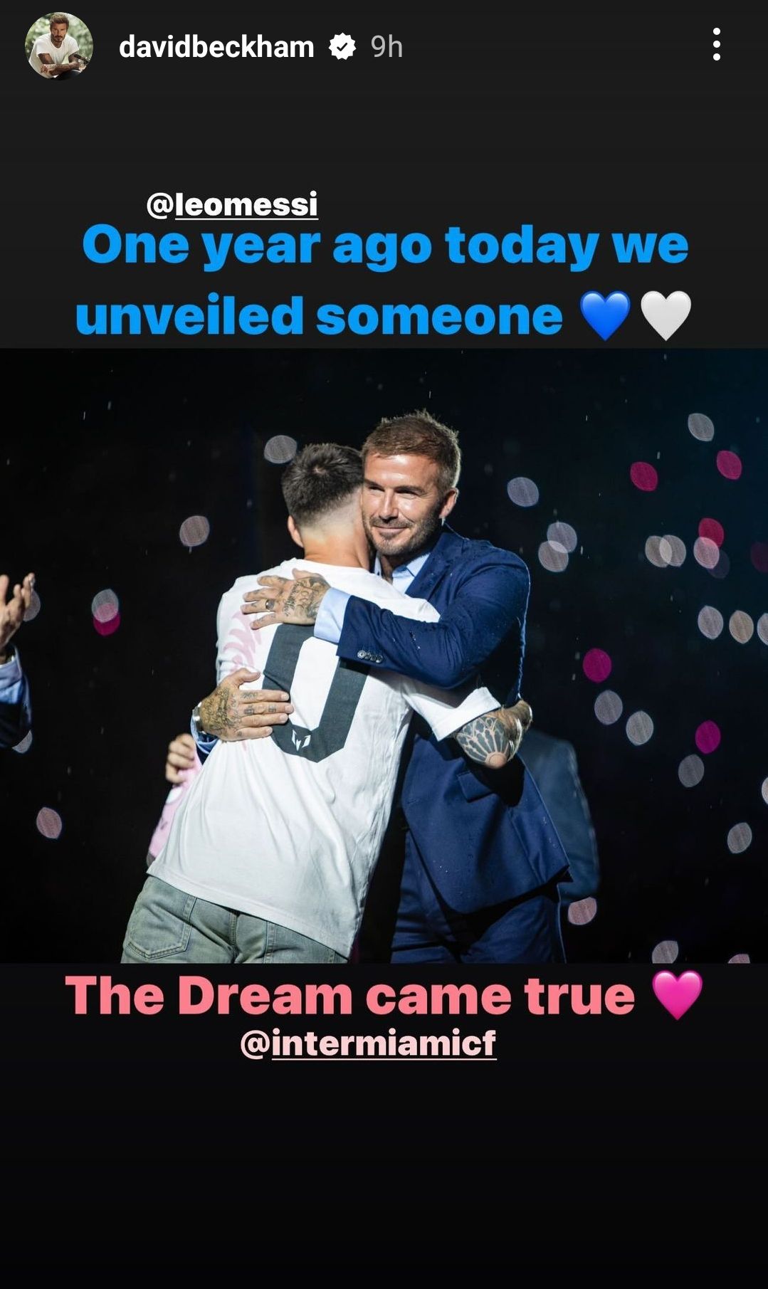 David Beckham Lionel Messi Inter Miami