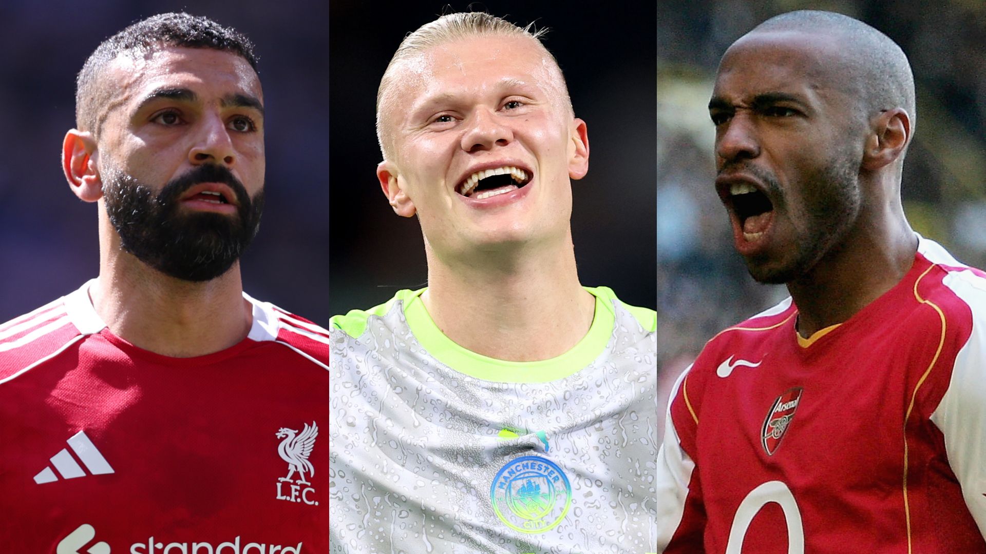 Erling Haaland Mohamed Salah Thierry Henry