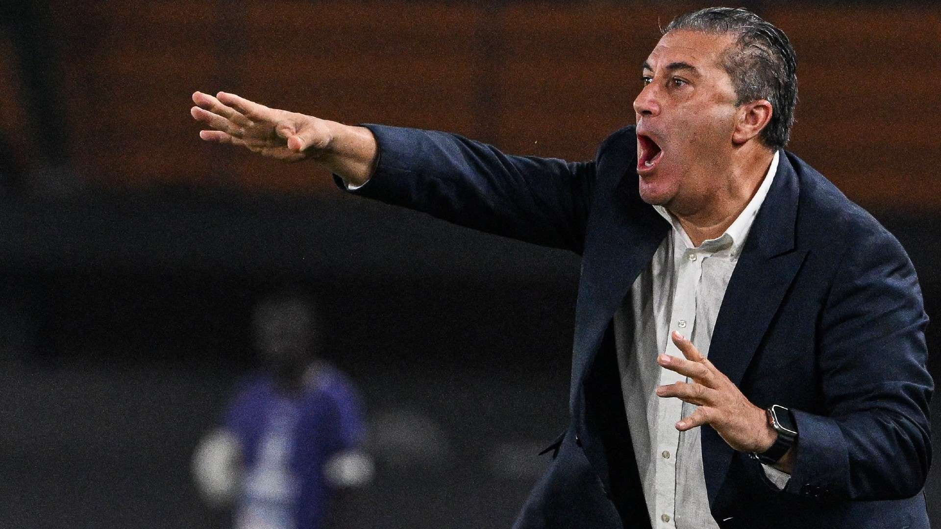 Nigeria's Portuguese coach Jose Peseiro gestures