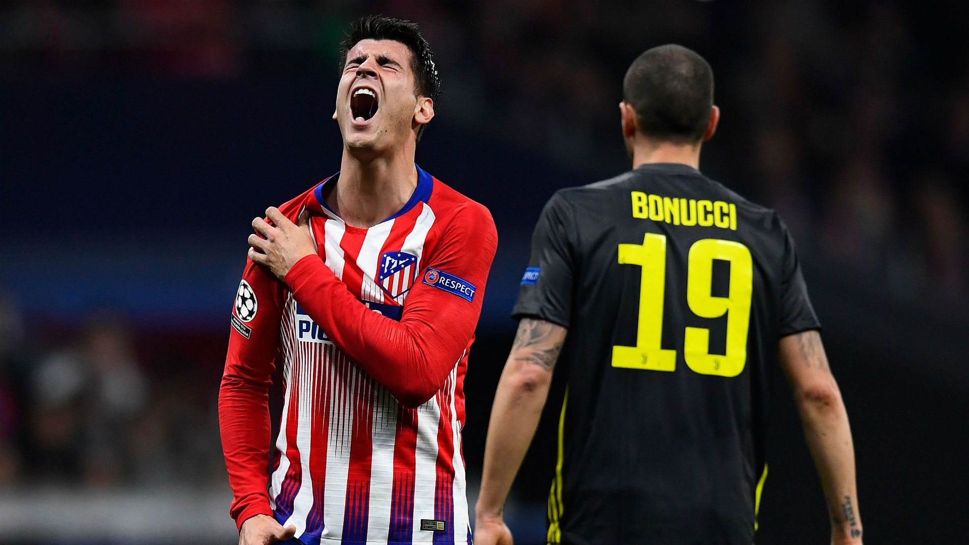 Alvaro Morata Leonardo Bonucci Atletico Madrid Juventus