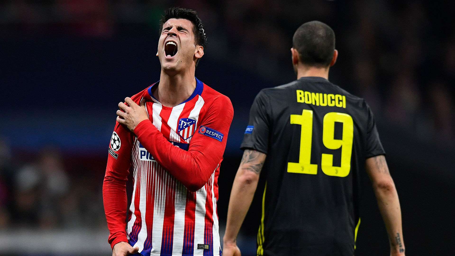 Alvaro Morata Leonardo Bonucci Atletico Madrid Juventus