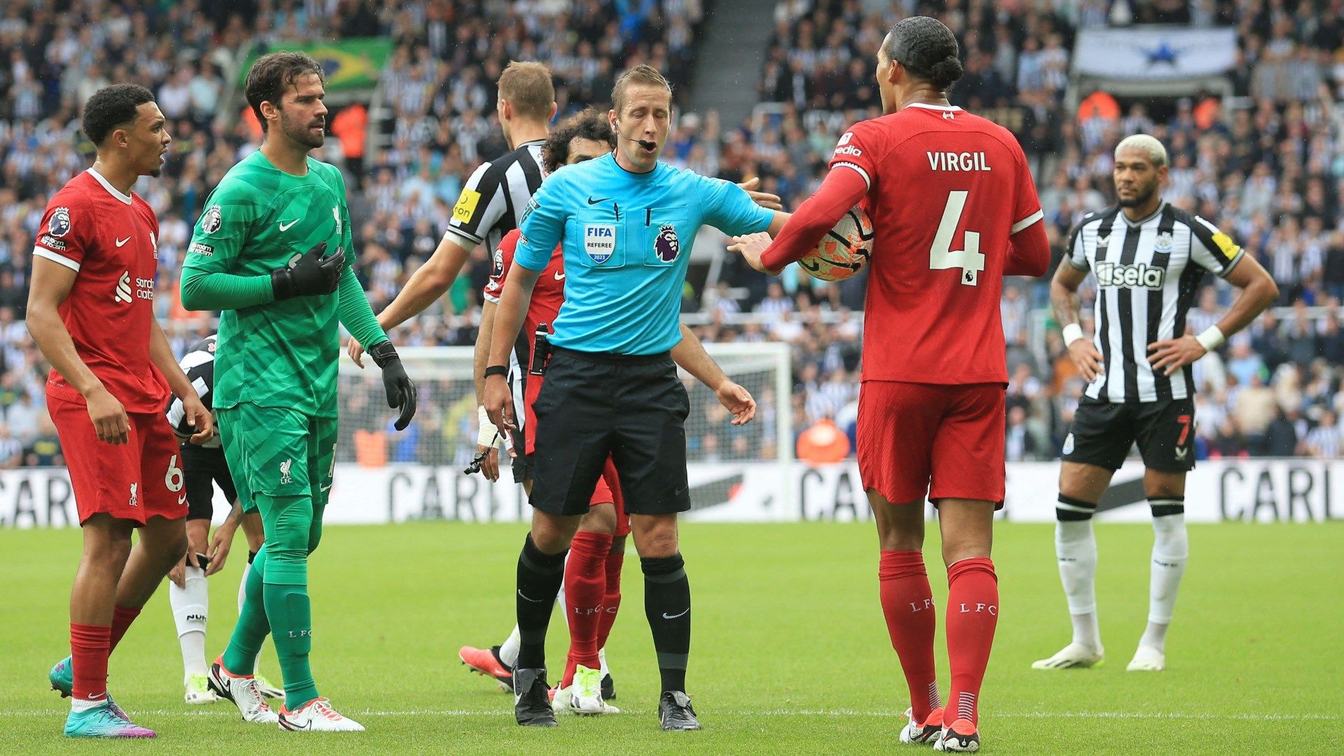 Virgil van Dijk John Brooks Liverpool Newcastle Premier League 2023-24