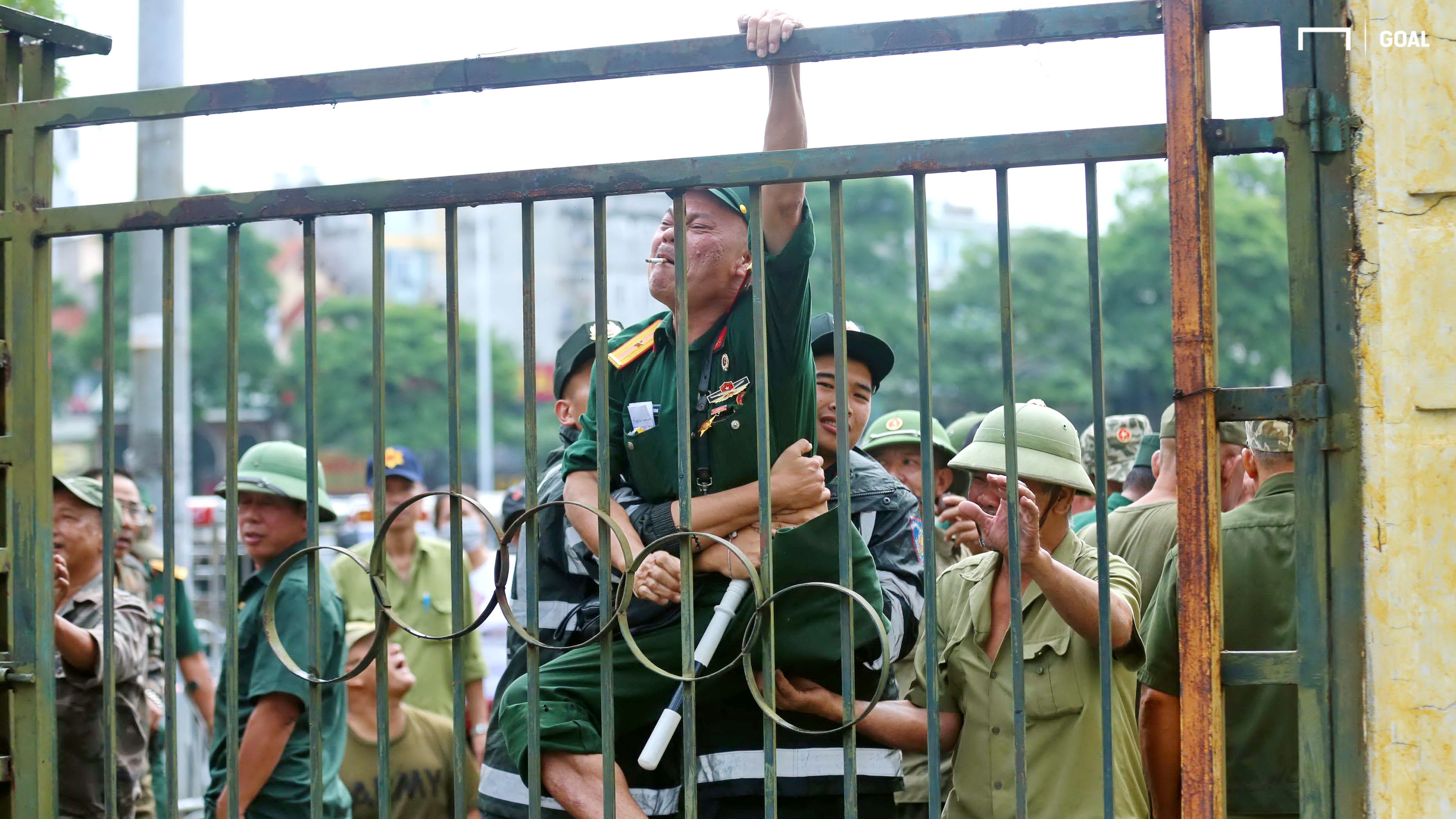 Vietnamese veterans buying ticket, prior to Vietnam vs Malaysia - World Cup 2022 qualifiers